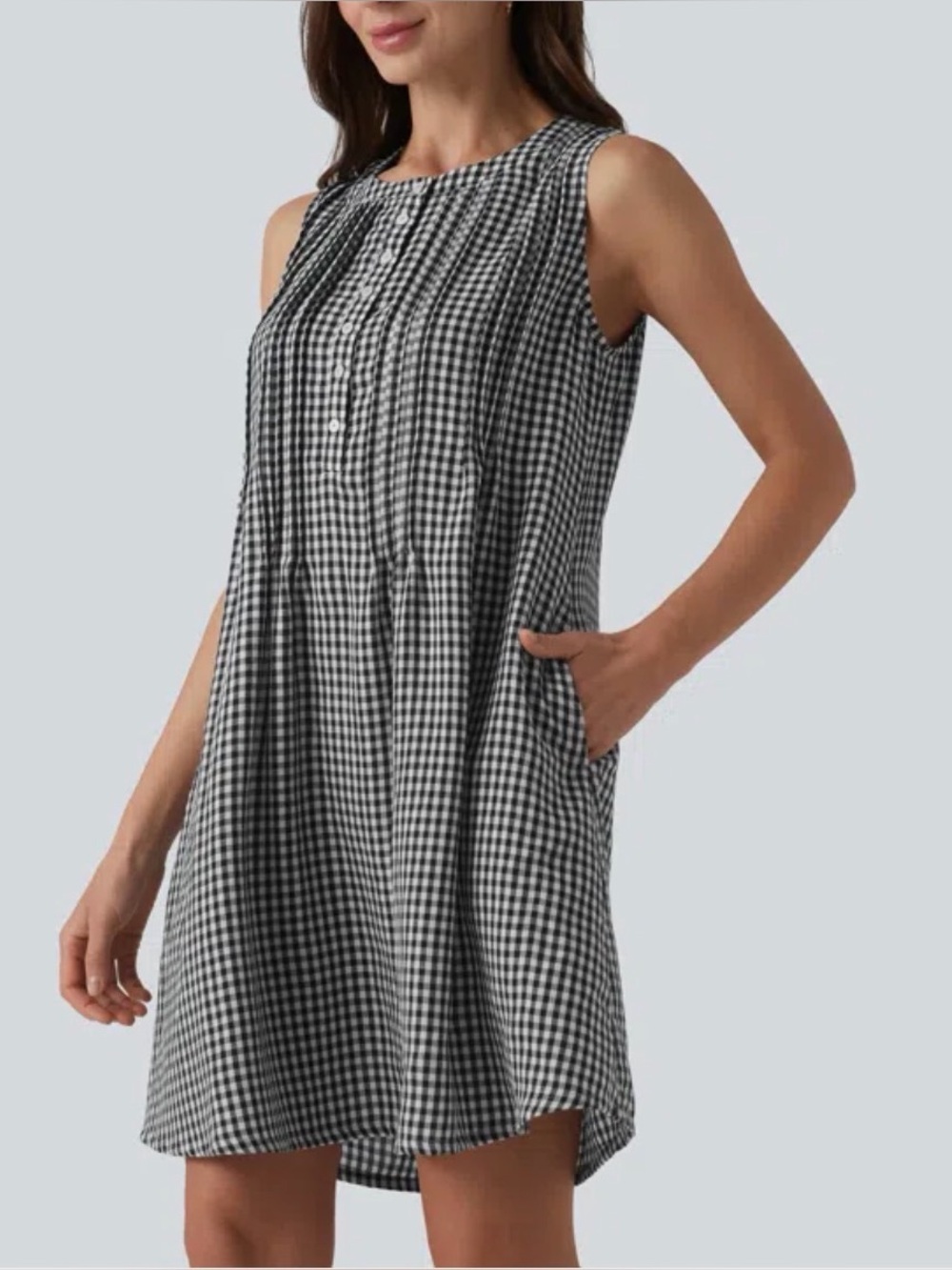 NWT Halara Gingham Shift Dress Size S